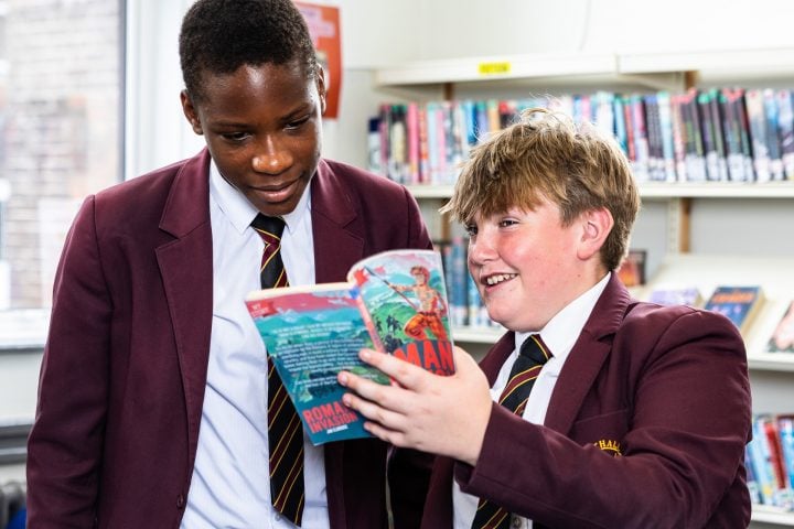Pupils reading
